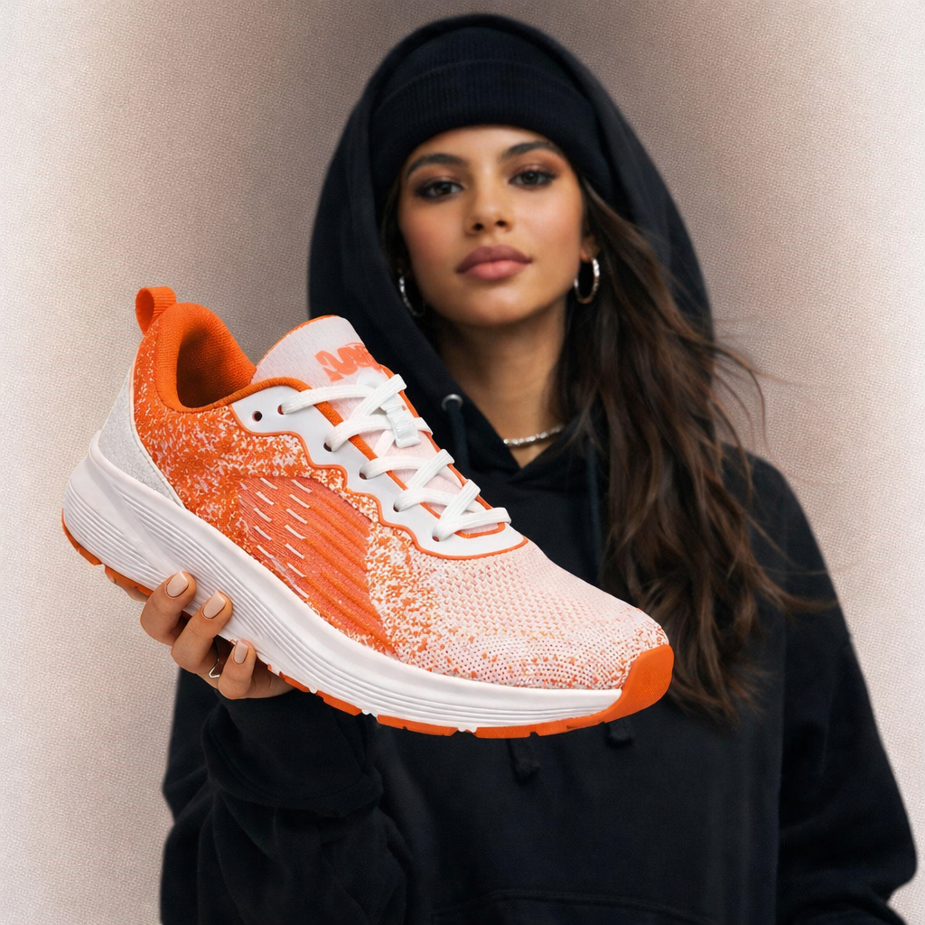 AeroFlex Knit Runner — Solar Red